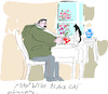 Cartoon: Man with Black Cat (small) by gungor tagged human