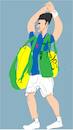 Cartoon: Novak Djokovic at Final (small) by gungor tagged tennis