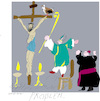 Cartoon: Problem (small) by gungor tagged crucifix