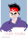 Cartoon: Roger Federer (small) by gungor tagged switzerland