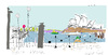 Cartoon: Sydney Harbour-2 (small) by gungor tagged australia