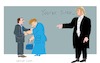 Cartoon: Trump versus Merkei (small) by gungor tagged usa