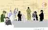 Cartoon: Wailing Wall Jerusalem (small) by gungor tagged israel