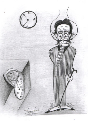 Cartoon: clock pizza (medium) by Tomek tagged pizzapitch