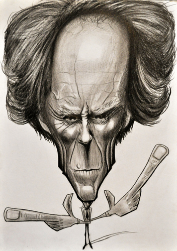 Cartoon: Do you feel lucky..punk.. (medium) by Tomek tagged clint,eastwood