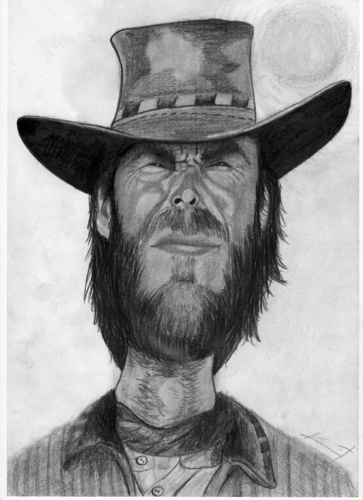 Cartoon: eastwood (medium) by Tomek tagged eastwood