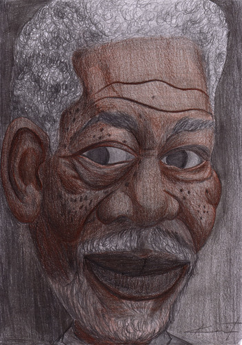 Cartoon: Freeman (medium) by Tomek tagged morgan,freeman