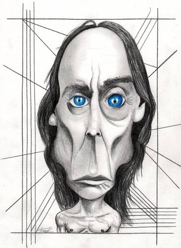 Cartoon: Iggy Pop (medium) by Tomek tagged punk,rock