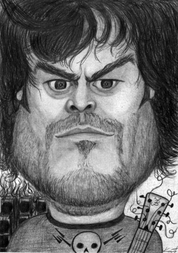 Cartoon: jack black (medium) by Tomek tagged tenacious