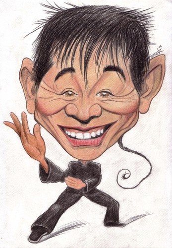 Cartoon: Jet Li (medium) by Tomek tagged jet,li