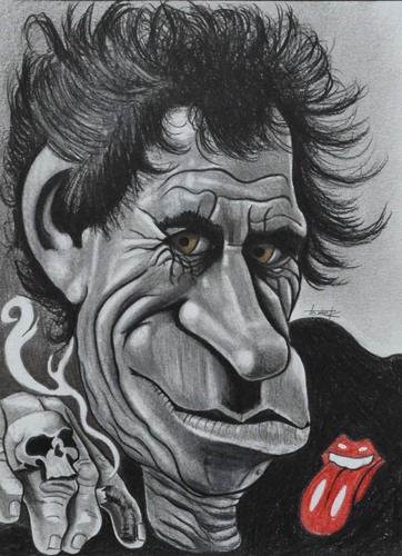 Cartoon: Keith Richards (medium) by Tomek tagged rolling,stones,keith,richards