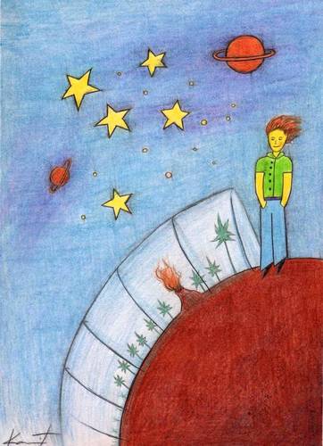 Cartoon: little prince (medium) by Tomek tagged le,petit,prince