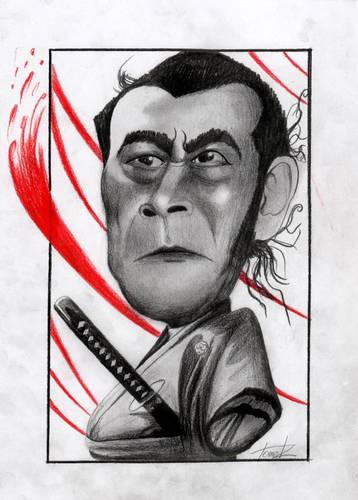 Cartoon: Samurai (medium) by Tomek tagged toshiro,mifune