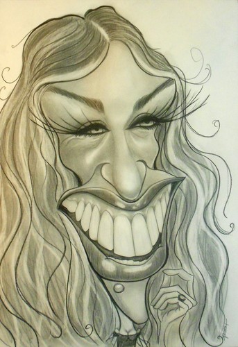 Cartoon: Sarah Jessica Parker (medium) by Tomek tagged jessica,parker,sarah,city