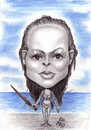 Cartoon: Bond girl (small) by Tomek tagged ursula,andress