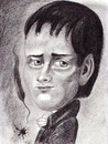 Cartoon: Heinrich von Kleist (small) by Tomek tagged german,poet,and,romance,writer