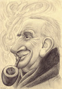 Cartoon: J.R.R.Tolkien (small) by Tomek tagged hobbit