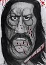 Cartoon: machete (small) by Tomek tagged danny,trejo,machete