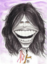 Cartoon: Steven Tyler (small) by Tomek tagged aerosmith