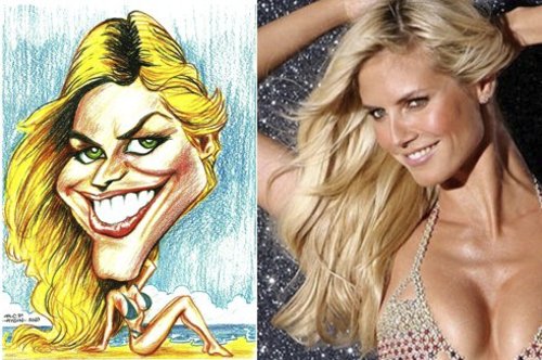 Cartoon: heidi klum (medium) by aydinreco tagged heidi,klum