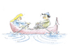 Cartoon: Wir sitzen in einem Boot (small) by kugelmeier tagged liebe,beziehung,karikatur,cartoon,sex,verlieben,schluß