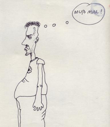 Cartoon: Muss mal (medium) by commandercollapse tagged collapse