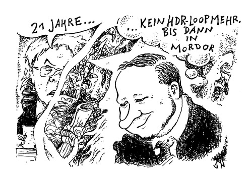 Cartoon: 21 Jahre (medium) by JP tagged breivik,zurechnungsfähig,breivik,zurechnungsfähig