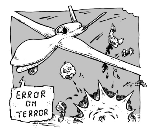 Cartoon: error on terror (medium) by JP tagged error,terror,drone,drohne,kollateralschaden,collateral,damage,toddler,baby,error,terror,drone,drohne,kollateralschaden