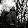 Cartoon: gothic hotel (small) by JP tagged mausoleum,gruft,tomb,crypt,vault,gothic,tot,tod,dead,death
