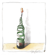 Cartoon: Ohne Titel (small) by Peter Bauer tagged buch,wein,humor,genuss,kultur