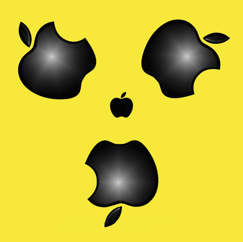 Cartoon: apple fission (medium) by Summa summa tagged apple,fission,apfelkernspaltung,apfel,kernspaltung