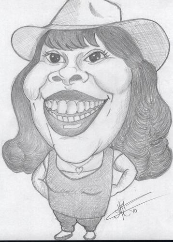 Cartoon: Amber Riley  _Mercedes Jones (medium) by astrocaricaturas tagged amber,riley,mercedes,jones