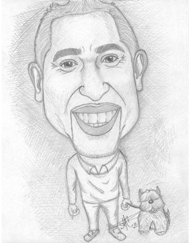 Cartoon: Cesar Millan (medium) by astrocaricaturas tagged cesar,millan,el,encantador,de,perros