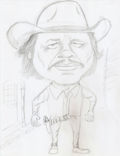 Cartoon: charles bronson (medium) by astrocaricaturas tagged charles,bronson