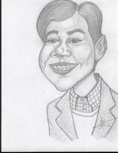 Cartoon: Chris Colfer  _Kurt Hummel (medium) by astrocaricaturas tagged chris,colfer,kurt,hummel