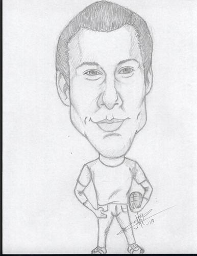 Cartoon: Cory Monteith   Finn Hudson (medium) by astrocaricaturas tagged cory,monteith,finn,hudson