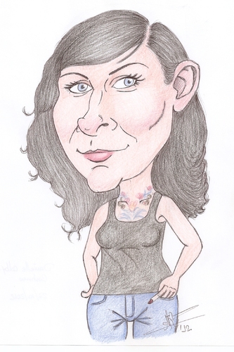 Cartoon: Danielle Colby-Cushman (medium) by astrocaricaturas tagged danielle,colby,cushman