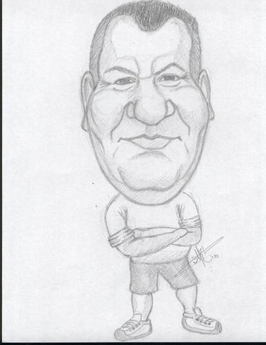 Cartoon: Patrick Gallagher  _Ken Tanaka (medium) by astrocaricaturas tagged patrick,gallagher,ken,tanaka