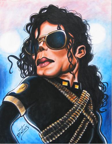 Michael Jackson caricature By DEMMAN | Famous People Cartoon | TOONPOOL