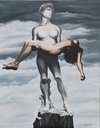 Cartoon: David temptation by DIMITRIS EMM (small) by DEMMAN tagged david,temptation,oil,painting,paintings,dimitris,emm,kos