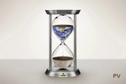 Cartoon: Earth hourglass (medium) by pv64 tagged earth,pv,hourglass,disaster,japan