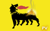 Cartoon: New Logo ENI (small) by pv64 tagged pv,oil,eni,war,libia