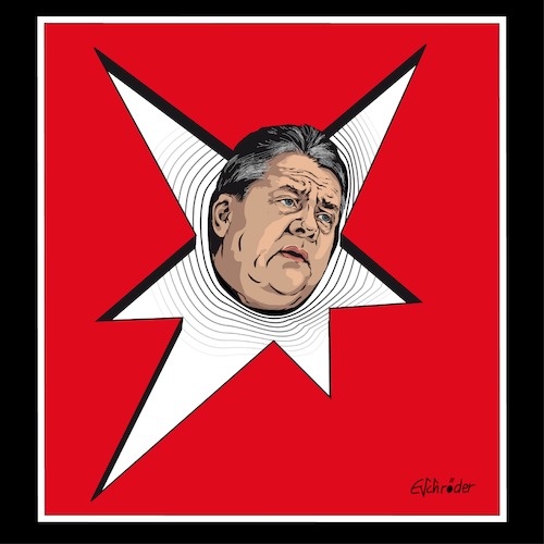 Cartoon: gabriel Sternzeichen (medium) by ESchröder tagged gabriel,sigmar,wirtschaftsminister,spd,kanzlerkandidatur,verzicht,außenminister,parteichef,der,stern,zeizschrift
