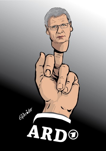 Cartoon: Stinkefinger ARD (medium) by ESchröder tagged stinkefinger,günther,jauch,ard,varoufakis,griechenland,böhmermann,fakefake,decontextualisirung,fingerpuppe,aus,dem,gasometer,suboptimal,medienkritik,finanzkrise,karikatur,eschröder