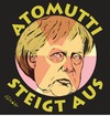 Cartoon: Atomuttis Ausstieg (small) by ESchröder tagged kanzlerin,atomausstieg,energie