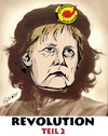 Cartoon: Che - Merkel 2 (small) by ESchröder tagged merkel,atom,energie,wende
