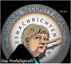 Cartoon: Das Profallaprofil (small) by ESchröder tagged no,spy,geheimdienste,bundeskanzlerin,angela,merkel,kanzleramtschrf,ronald,profalla,lüge,unwahrheit,wahlkampf,nsa,bnd