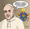 Cartoon: Papst Franziskus (small) by ESchröder tagged papst,franziskus,rücktritt,möglich,altersgrenze,kurzes,pontifikat,kurie,prunksucht,klerikalismus,veraltete,tradition,reformwerk,öffnung,der,kirche