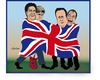 Cartoon: Wer mit wem? (small) by ESchröder tagged gr0ß,britannien,great,britain,wahlen,parlamentswahlen,unterhaus,regierungsbildung,labour,party,ukip,snp,brexit,minderheitenregierung,david,cameron,ed,miliband,nigel,farage,nicola,sturgeon,scottish