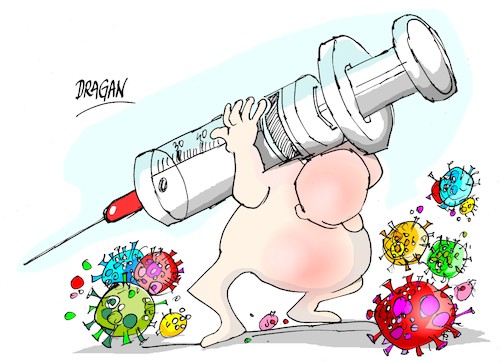 Cartoon: 8 de mayo-viruela (medium) by Dragan tagged viruela,pandemia